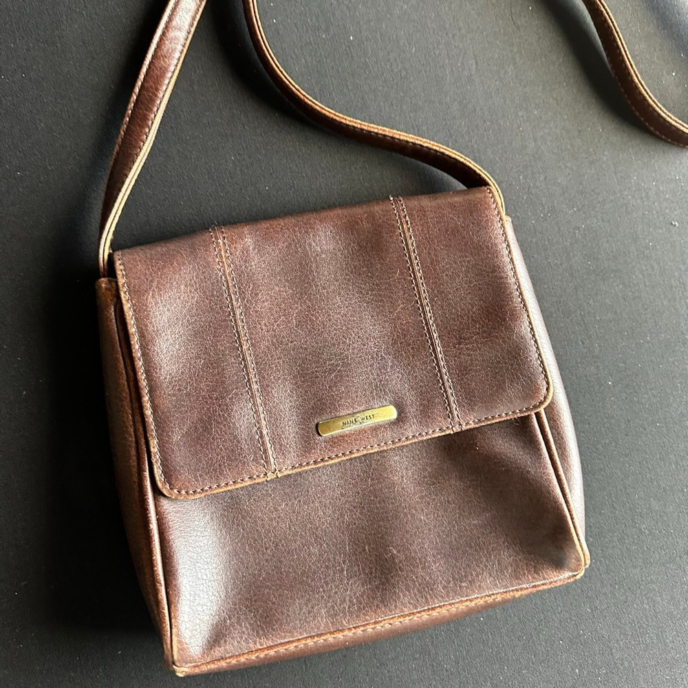 Women's Nine West Brown Crossbody Bag